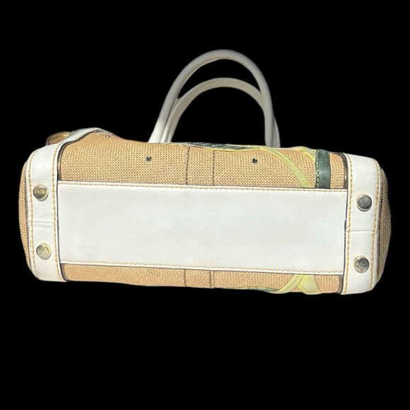 Coach Limited Edition Ladybug Leafy Crystal Woven Leather Shoulder Bag - Picture 8 of 15